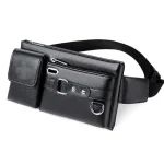 Mens & Womens Waist Bag/Pouch Fanny Pack Belt Bags with Adjustable Strap ( black, OneSize )