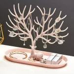 Deer Jewelry Display Stand Earrings Necklace Ring Jewelry Display Tray Jewelr Crystal Handle Antlers Jewelry Display Stand With Storage Drawer And Tray Tree Tower Rack Hanging Organizer ( mul