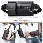 Mens & Womens Waist Bag/Pouch Fanny Pack Belt Bags with Adjustable Strap ( black, OneSize )