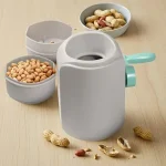 Manual hand-crank peanut sheller machine with built-in filter separator and storage portable household nut cracker - Durable Plastic ( default, OS )