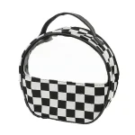 Makeup Bag Cosmetic Organizer Toiletry Storage Pouch (Black/White) ( default, OneSize )