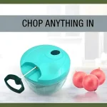 Chopper for Kitchen | Vegetable Chopper & Cutter | Onion Chopper | Chopper for Kitchen Use | Hand Chopper for Kitchen | Cutter with 3 Blades for Chopping (450-Ml, Random Color) ( default, Sta