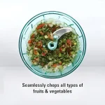 Chopper for Kitchen | Vegetable Chopper & Cutter | Onion Chopper | Chopper for Kitchen Use | Hand Chopper for Kitchen | Cutter with 3 Blades for Chopping (450-Ml, Random Color) ( default, Sta