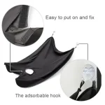 Black Beard Apron Hair Clippings Catcher Grooming Bib ( black, Standard )