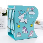 Kids Bookends Bookcase Student Metal Adjustable Book Racks Books Holder Desktop Organizer Bookshelf ( beige, OneSize )