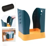 Expandable Trash Can (1 Pc): Plastic, Large Capacity, Kitchen & Bathroom ( default, LARGE )