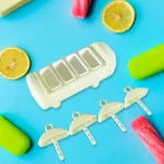 CARTOON SHAPE MOLD ICE CANDY, POPSICLE MOLD ICE, PLASTIC ICE CANDY MAKER KULFI MAKER MOLDS SET WITH 4 CUPS (1 PC / MULTICOLOR) ( multicolor, Standard )