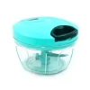 Chopper for Kitchen | Vegetable Chopper & Cutter | Onion Chopper | Chopper for Kitchen Use | Hand Chopper for Kitchen | Cutter with 3 Blades for Chopping (450-Ml, Random Color) ( default, Sta