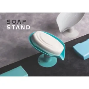 Soap Holder Stand Self Draining Soap Dish Holder Soap Box (1 Pc) ( default, Standard )