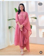 Diwali Embroidered Cotton Suit