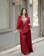 Elevate Your Style: Exquisite Sequin-Embroidered Indo-Western Three-Piece Set - Image 10