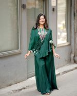 Elevate Your Style: Exquisite Sequin-Embroidered Indo-Western Three-Piece Set - Image 2