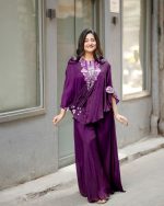 Elevate Your Style: Exquisite Sequin-Embroidered Indo-Western Three-Piece Set - Image 12